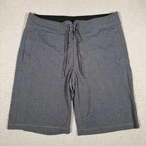 Lululemon Shorts Mens Large Gray Lined 11" Casual Athletic Gym Stretch Pockets
